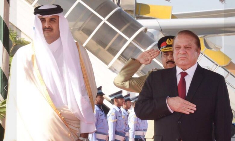 emir qattar,pm nawaz sharief