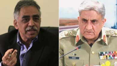 ex governor sindh m zubair, gen r bajwa