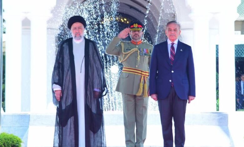 irani president meet with shahbaz sharif