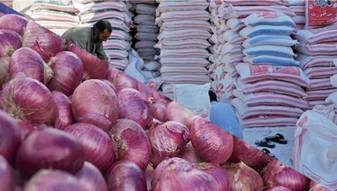 Flour and onions