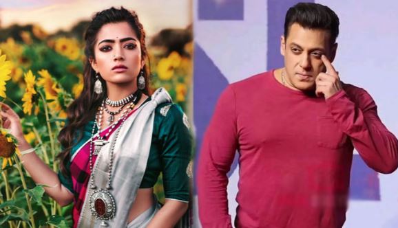 actor salman khan,actress rasmika mandana