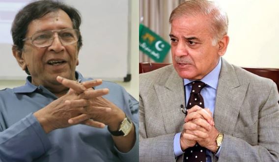 actor talat husain,pm shebaz sharief