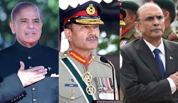 asif ali zardari,gen asim munir,pm shebaz sharief