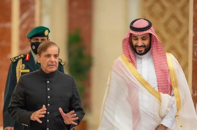 crown prince mbs,pm shebaz sharief