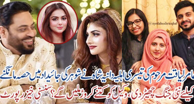 dania shah claim property of amir liaquat