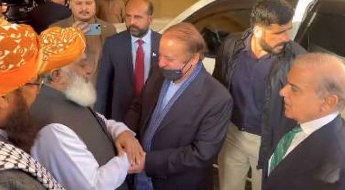 fazal ur rehman,nawaz sharief,shebaz sharief