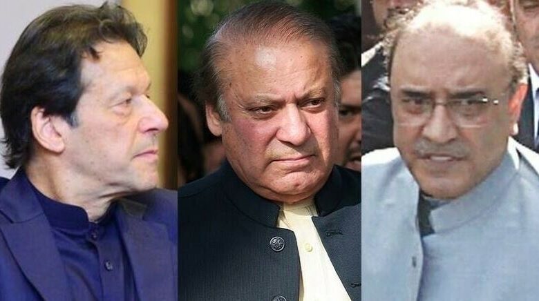 imran khan nawaz sharif and zardari