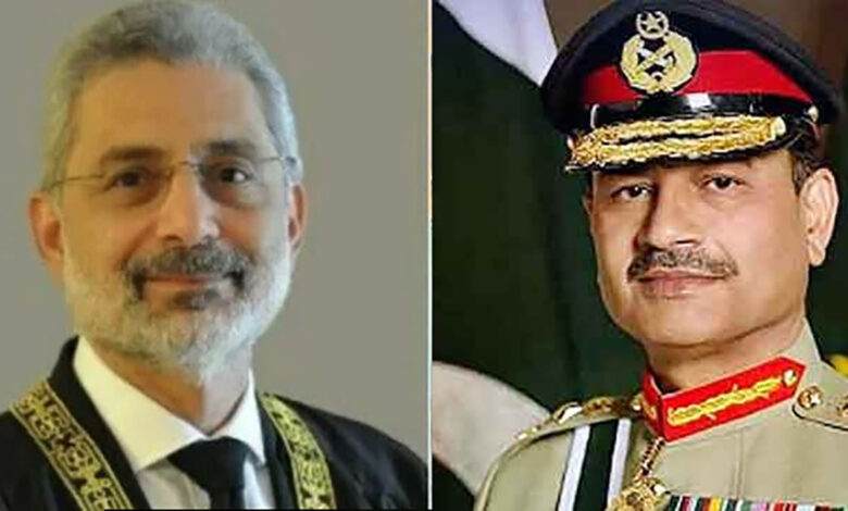qazi faiz esa and army chief