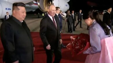 Russian President Putin visit south koria