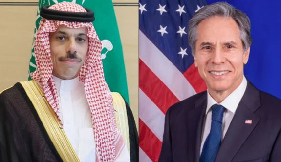 antony blinkon and saudi minister