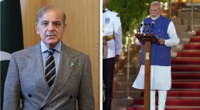 pm shebaz sharief congrates to modi