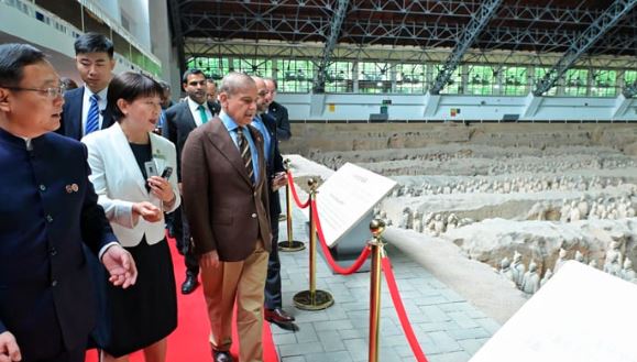 pm shebaz sharief in china