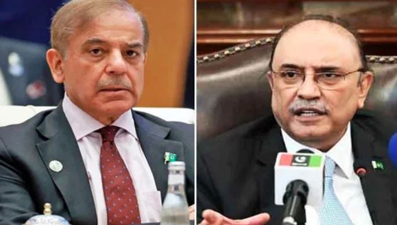 president asif zardari,pm shebaz sharief