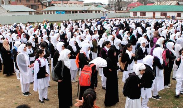 schools assemblies in occupied kashmir