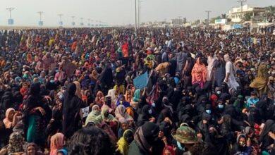 Protests are ongoing in Gwadar district of Balochistan