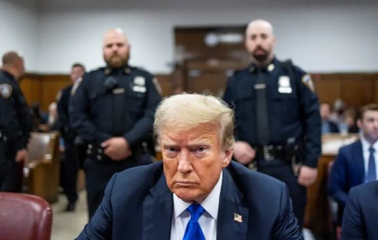 donalod trump in court