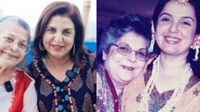 farha khan and his mother