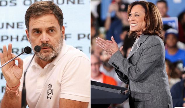 kamala harris in contact with rahul gandhi