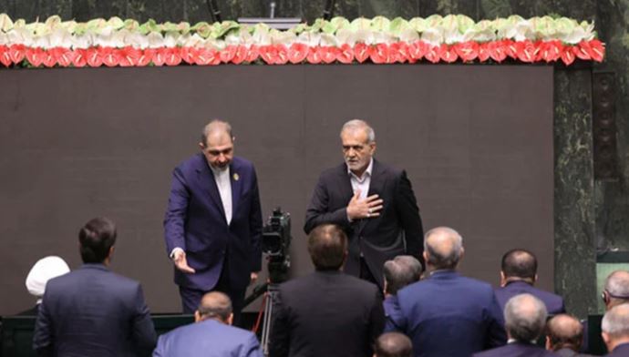 new irani president oath