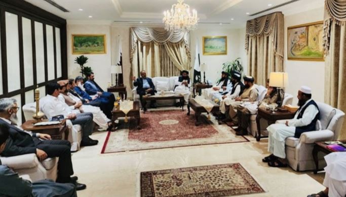 pakistani deligation meeting with afgan hakoomat