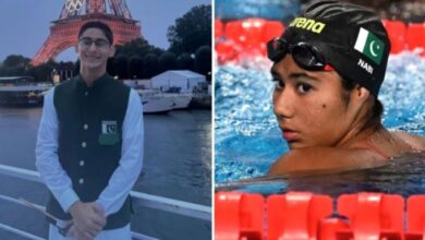 pakistani swimmers in paris olympics
