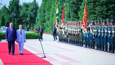 shahbaz sharif reached in doshanmbay