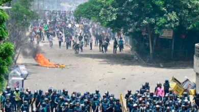 student protest in bangladash