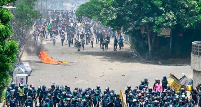 student protest in bangladash