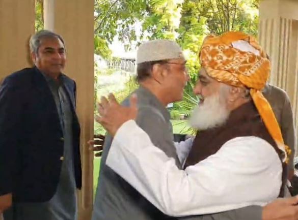 asif zardari,mohsin naqvi,maulana fazal ur rehman