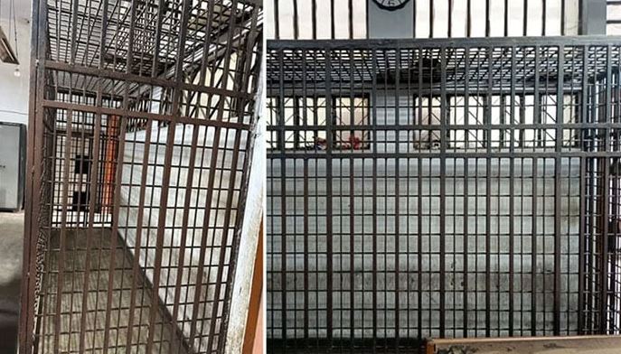cage for prisoners