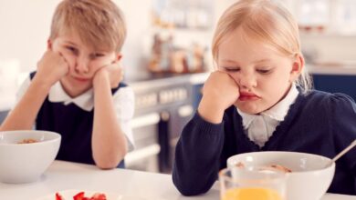 children without breakfast