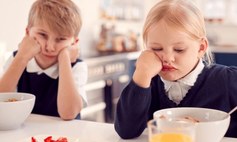 children without breakfast