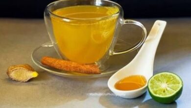 green tea and haldi