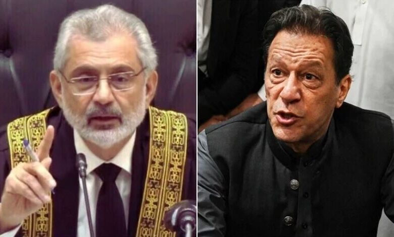 imran khan and qazi faez isa