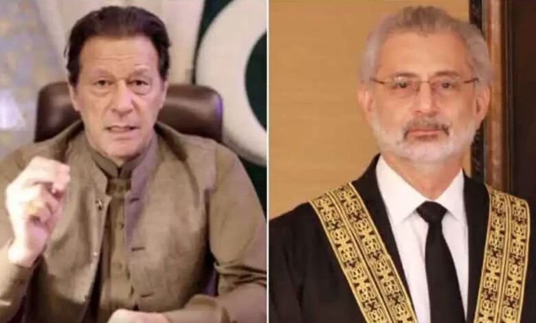 imran khan and qazi faiz esa