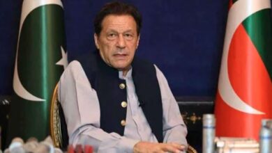 imran khan talking with media