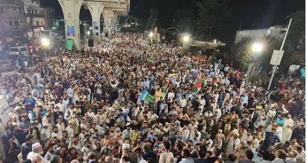 jamat e islami dharna