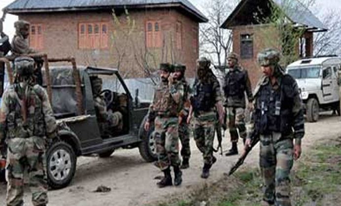 occupied kashmir search operation by indian army