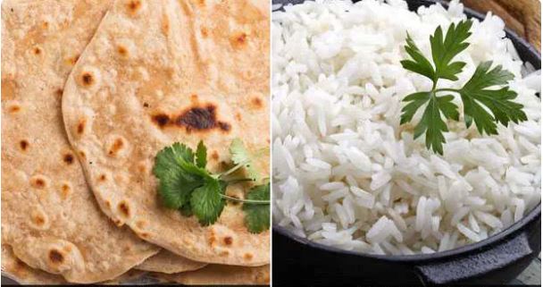roti and rice