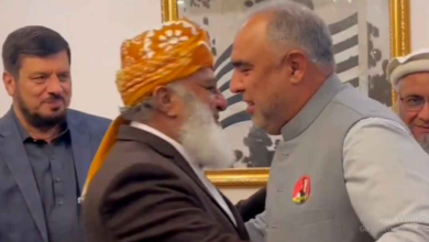 ASAD QAISAR MEETS MAULANA FAZAL UR REHMAN