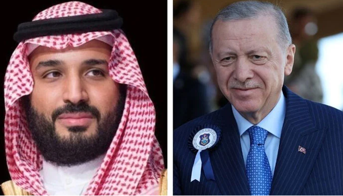 crown prince mbs,president of turkey