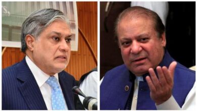 nawaz sharif ishaq dar and mohsin naqvi