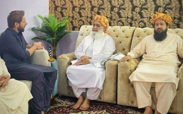 shahid afridi meeting with fazal ur rehman