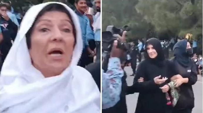 aleema khan and uzma khan arrest from d chowk