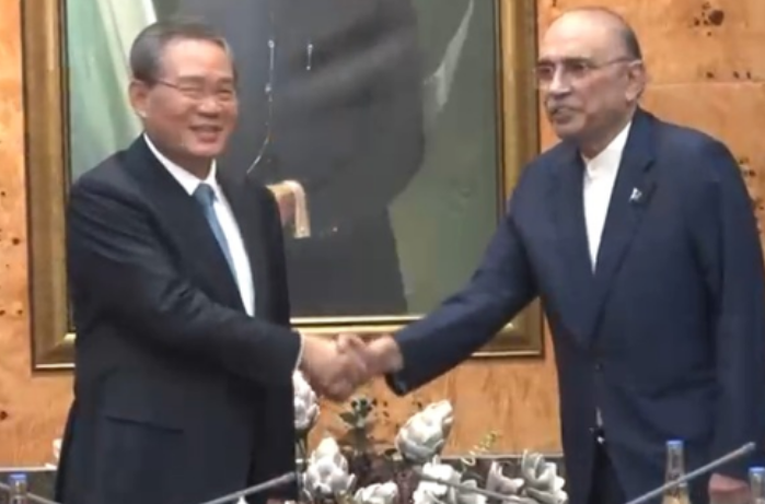 asif zardari,chines pm lee