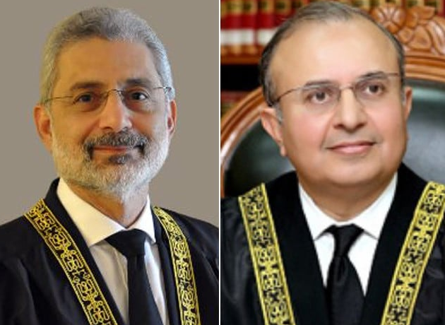 chief justice qazi faiz esa,justice mansoor ali shah