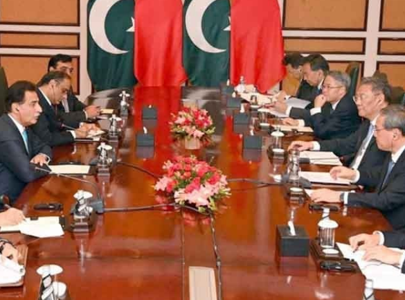 chines pm met speaker ayaz sadiq