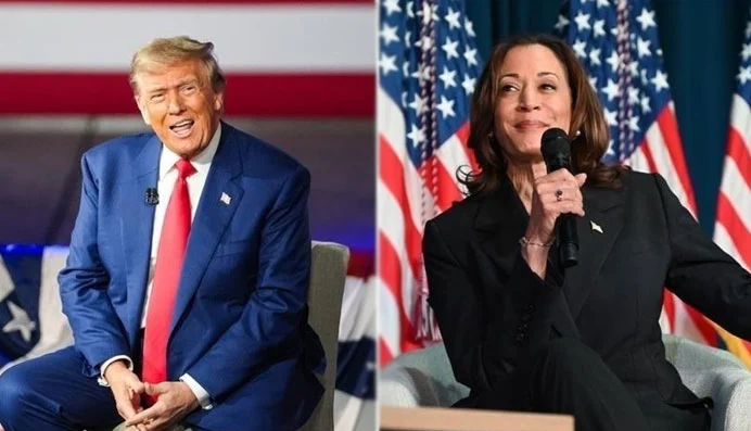 dinalod trump,kamla harris