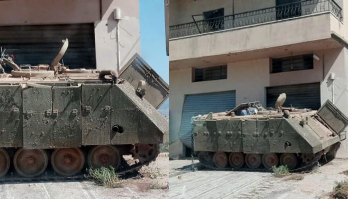 israeel army run back kufarkilla