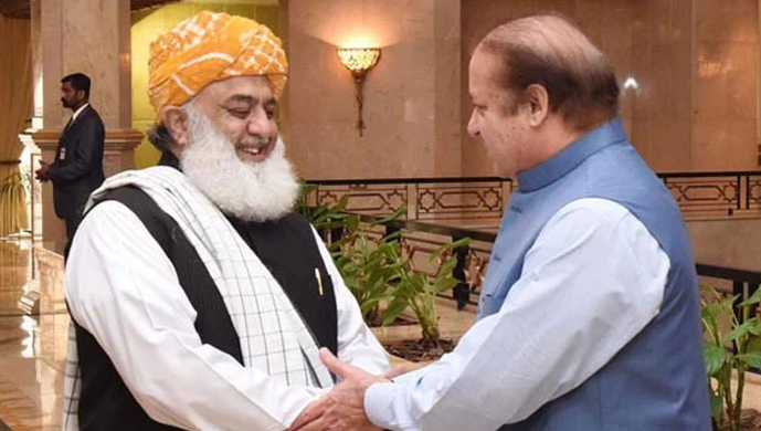 maulana fazal ur rehman,nawaz sharief
